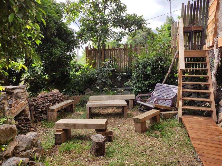 Bungalow Ecologique Avec Toilettes Seches Leu Kabanon Vue Mer Saint-Leu Eksteriør billede