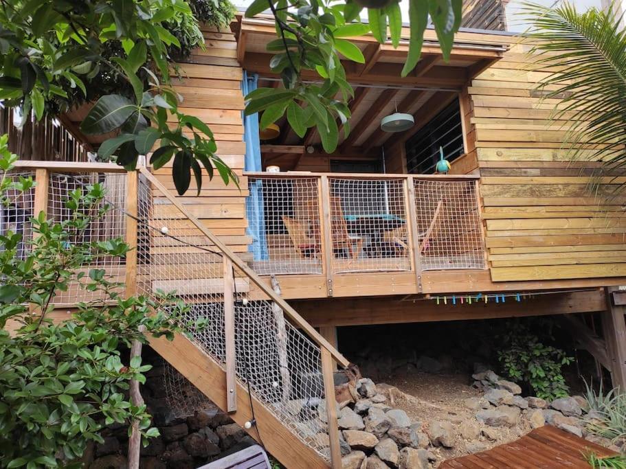 Bungalow Ecologique Avec Toilettes Seches Leu Kabanon Vue Mer Saint-Leu Eksteriør billede