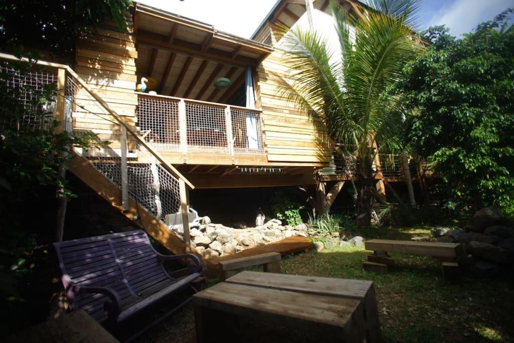 Bungalow Ecologique Avec Toilettes Seches Leu Kabanon Vue Mer Saint-Leu Eksteriør billede