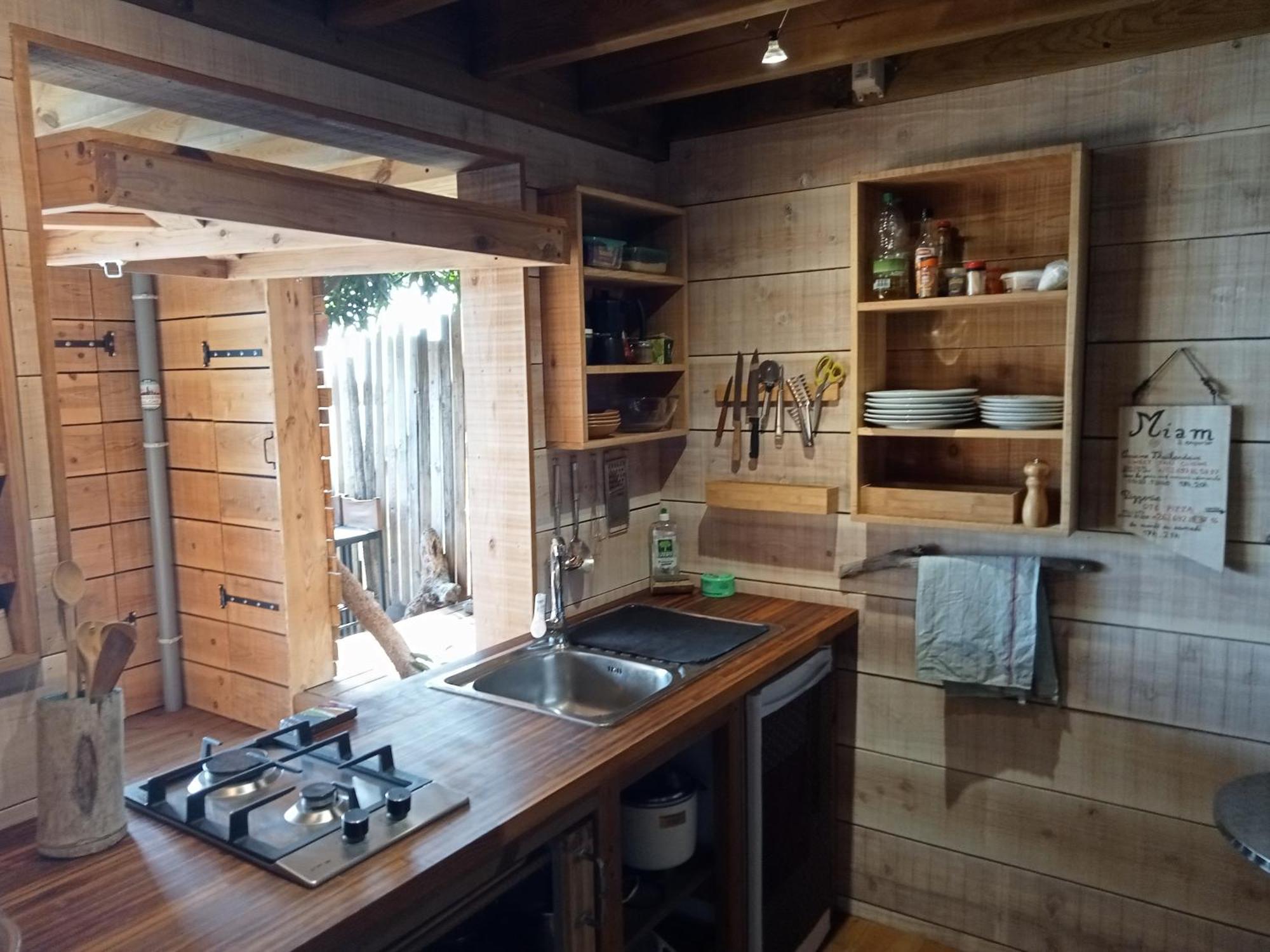 Bungalow Ecologique Avec Toilettes Seches Leu Kabanon Vue Mer Saint-Leu Eksteriør billede